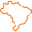 Mapa do brasil atendimento nacional